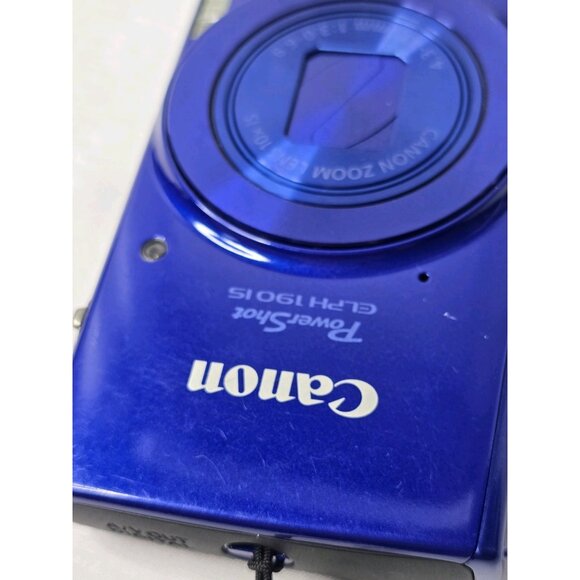 Canon PowerShot ELPH 190 IS 20MP 10X Optical Zoom Wi-Fi Digital Camera Blue Lot - Picture 10 of 16